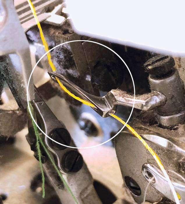 tunnel and hole on the yellow line from right